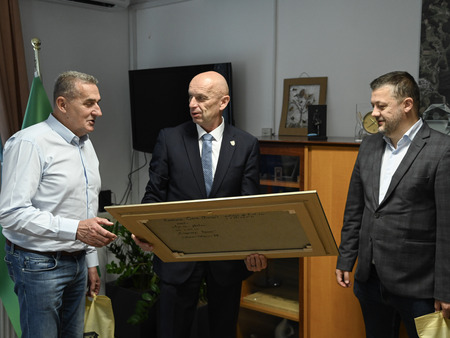 Sprejem gostov iz pobratene Bajine Bašte 
