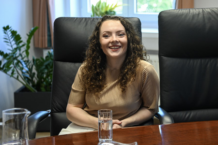 Podžupanja Mojca Kranjec Križan sprejela udeleženca državnega tekmovanja Kaj veš o prometu