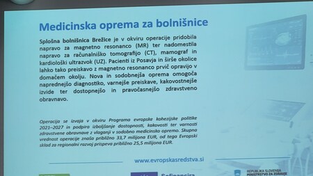 Predaja nove medicinske opreme za SB Brežice